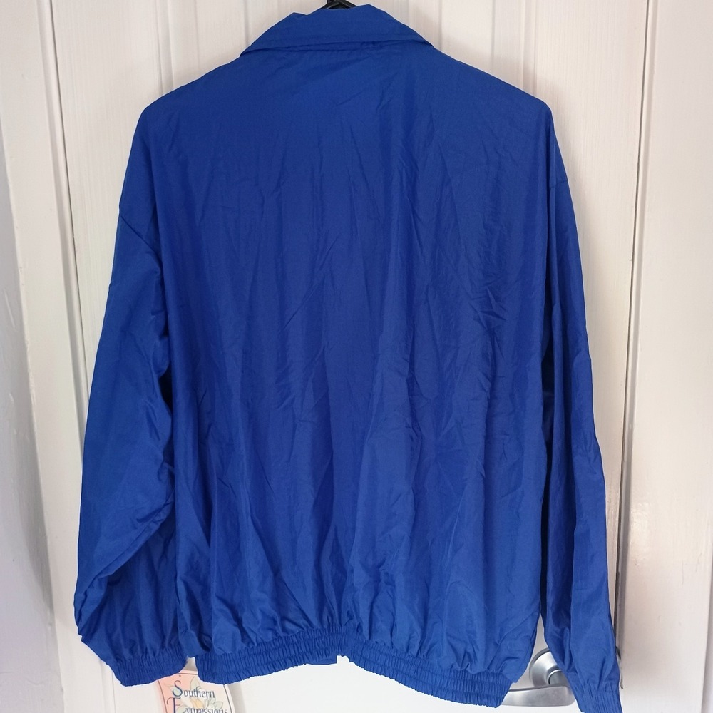 Southern Expressions Jacket Women Medium Blue Windbreaker Lined Full Zip Pockets - Picture 4 of 4